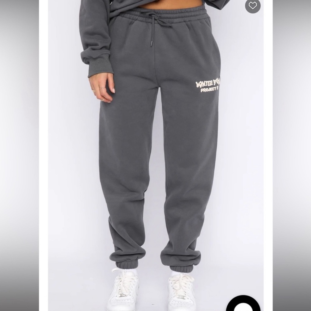 White fox sweat pants